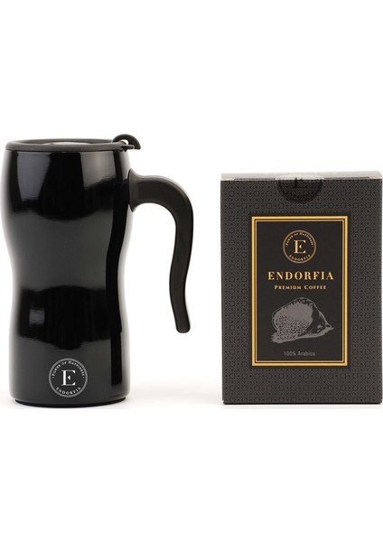 Çelik Termos Bardak Siyah - Premium Filtre Kahve No:30