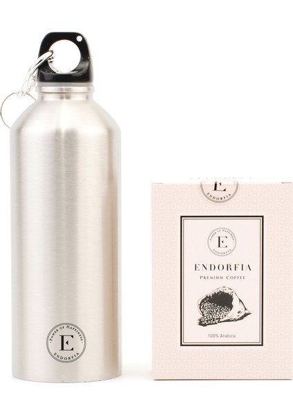 Çelik Matara Gümüş - Premium Filtre Kahve