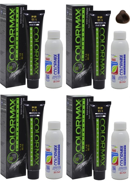 6.3 Koyu Kumral Dore - Oksidan Krem 90 ml 4'lü