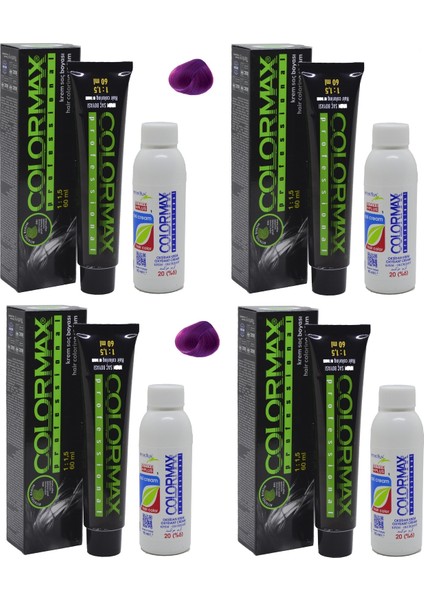 056 Çilek Kırmızısı - Oksidan Krem 90 ml 4'lü