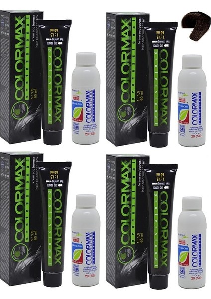 6.11 Yoğun Koyu Küllü Kumral - Oksidan Krem 90 ml 4'lü