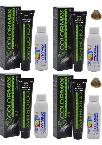 8 Açık Kumral - Oksidan Krem 90 ml 4'lü