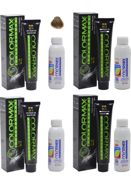 8.0 Yoğun Açık Kumral - Oksidan Krem 90 ml 4'lü