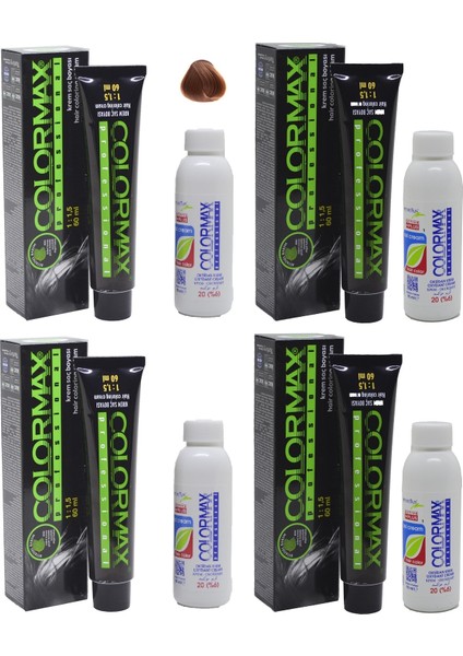 7.73 Açık Tütün Kahve - Oksidan Krem 90 ml 4'lü