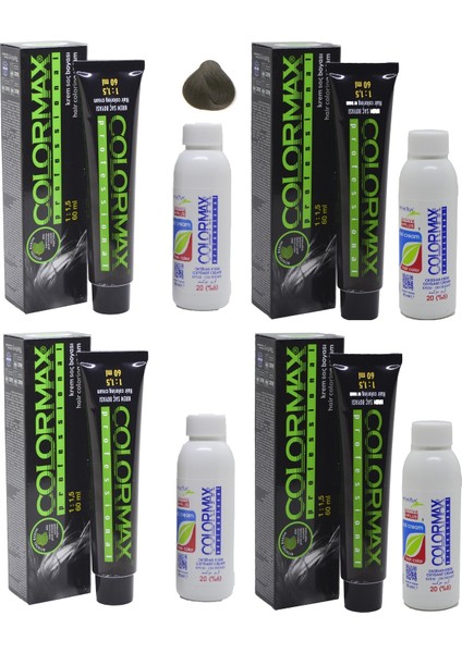 6.1 Koyu Küllü Kumral - Oksidan Krem 90 ml 4'lü