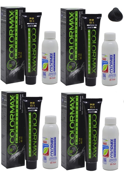 2 Siyah Kestane - Oksidan Krem 90 ml 4'lü