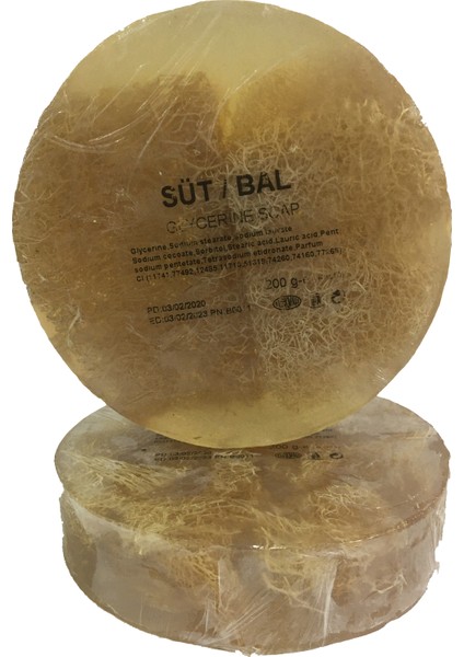 Süt-Bal Sabunu - Kabak Lifli Gliserinli 200 gr
