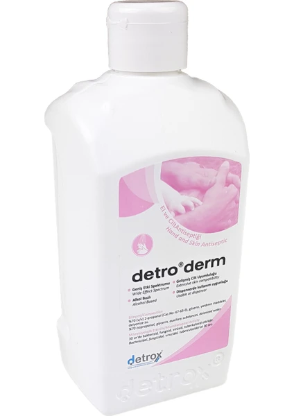 Detroderm El ve Cilt Dezenfektanı 20 Adet 500 ml