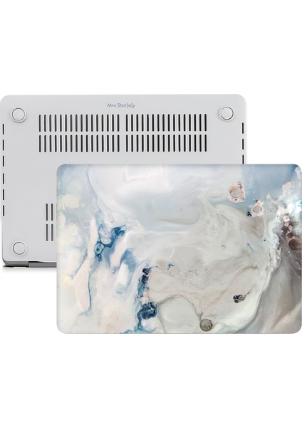Macbook Pro Kılıf 13inç M1-M2 A1706 A1708 A1989 A2159 A2251 A2289 A2338 ile Uyumlu Mermer10NL fiyatları