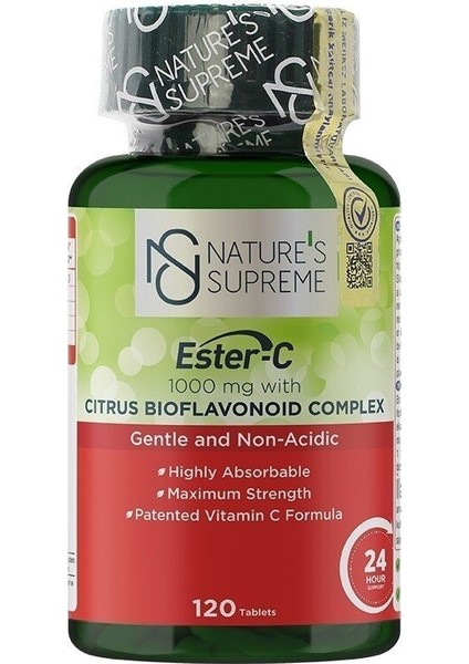 Nature's Supreme Ester-C 1000 Mg C Vitamini 120 Tablet