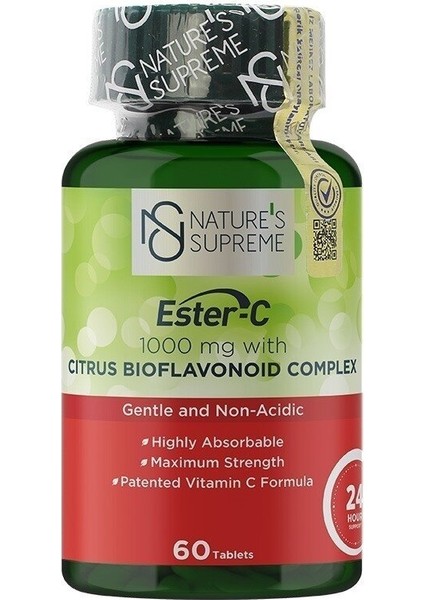 Nature's Supreme Ester-C 1000 Mg C Vitamini 60 Tablet