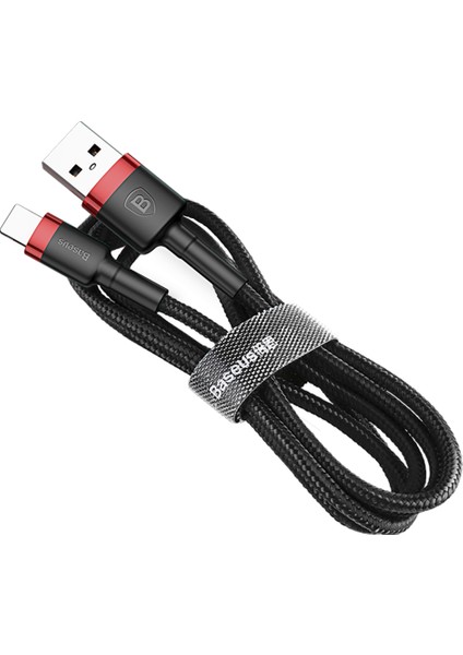 Type-C Cafule Hızlı Şarj Kablosu USB 3A 1 m  - Kırmızı  - CATKLF-B09