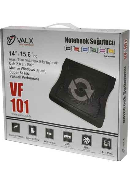 VF-101 1 Fan USB Notebook Soğutucu