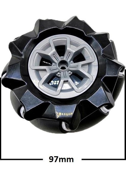 97 mm Omni Mecanum Tekerlek Sol