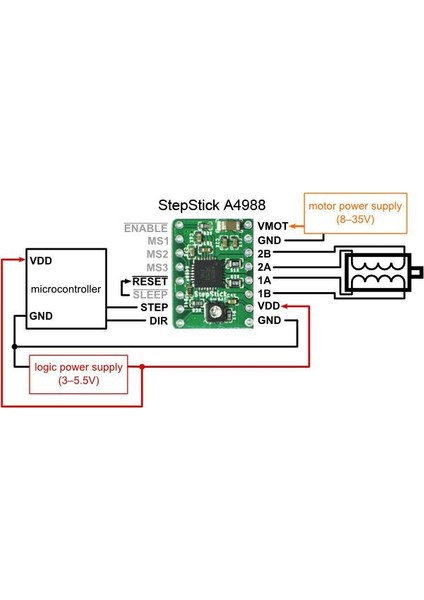 Step Motor Sürücü Kartı A4988