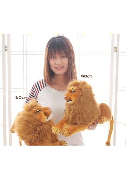 Bez Bebek Suni Aslan Karikatür Aslan Peluş Oyuncağı