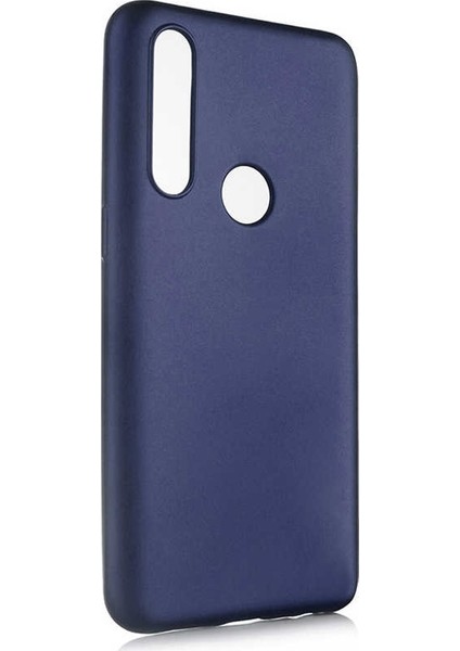 Oppo A31 Kılıf Premier Silikon Esnek Koruma + Nano Glass Lacivert