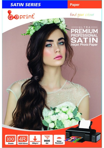 Satin Serisi Premium Ultra Mat 4r 10 x 15 cm Fotoğraf Kağıdı 280 gr 100 Yaprak