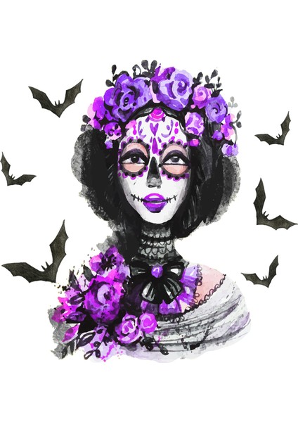 Yarasa Kız Sticker 00180