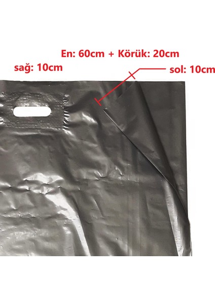 Mağaza ve Perakende İçin Çok Amaçlı Takviyeli Poşet Gümüş 10'lu fiyatları