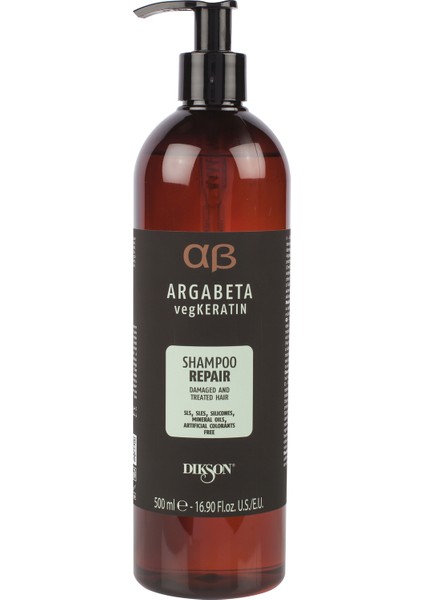 Argabeta Yeniden Yapılandırıcı Bitkisel Keratin Şampuan Yıpranmış Saçlar 500 ml