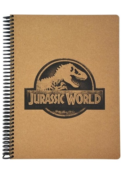 Jurassic World 19 x 26 A4 100 Yaprak Kraft Çizgili Defter