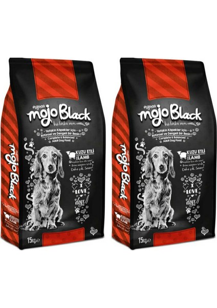Mojo Black Köpek Maması 15 kg 2'li