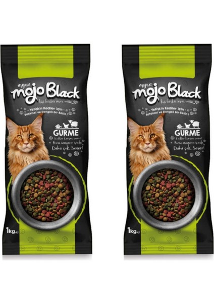 My Cat Mojo Black Gurme Kedi Maması 1 kg 2'li