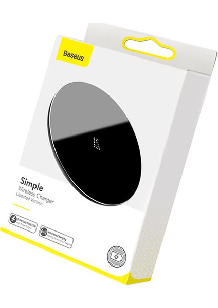 WXJK-B01 Simple Wireless Kablosuz Şarj Cihazı Siyah