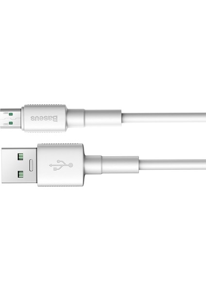 CAMSW-D02 White Micro USB 4A Dash Şarj Kablosu 1 mt Beyaz