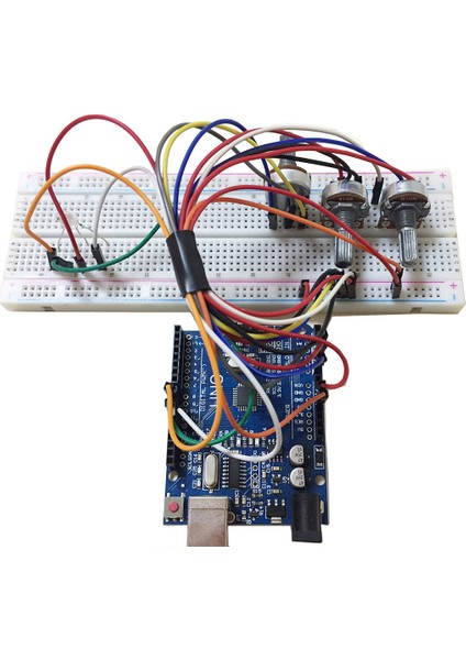 Arduino Potansiyometre ile Rgb LED De Renk Kontrol Sistemi