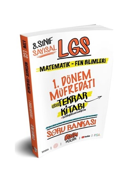 Benim Hocam Yayınları LGS 8. Sınıf 1. Dönem Sayısal Soru Bankası