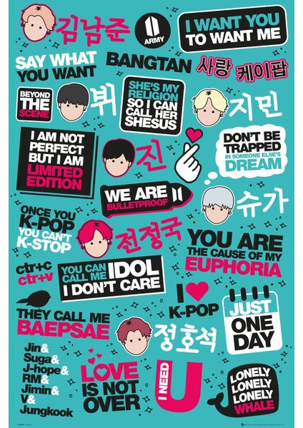 K-Pop Quotes Maxi Poster
