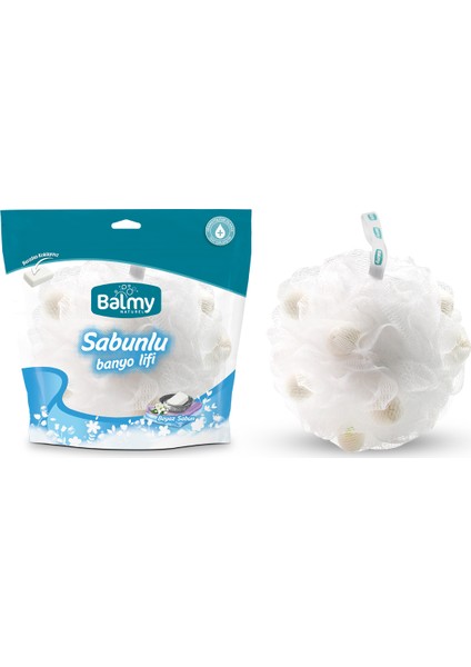 Balmy Beyaz Sabunlu Banyo Lifi