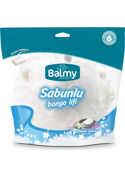Balmy Beyaz Sabunlu Banyo Lifi