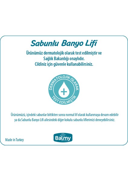 Balmy Beyaz Sabunlu Banyo Lifi