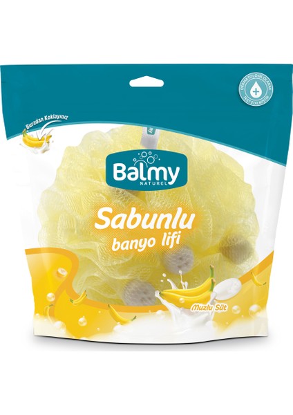 Balmy Naturel Muzlu Süt Sabunlu Banyo Lifi