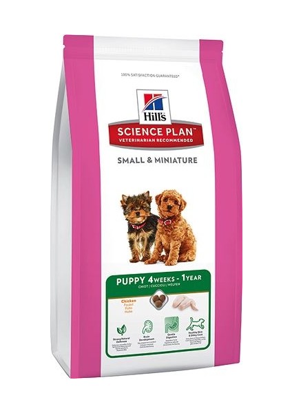 Puppy Small Miniature Chicken Küçük Irk İçin Tavuklu Köpek Maması 1,5 Kg