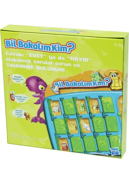 Hasbro Bil Bakalım Kim A5696 Eğlenceli Karakterler Klasik Tahmin Etme Oyunu