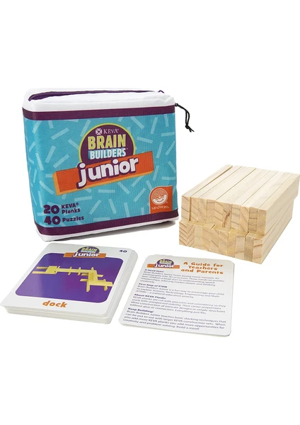 Keva Brain Builders Junior Ahşap Yapı Blokları Akıl Oyunu