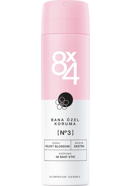 No.3 Velvet Blossom Kadın Sprey Deodorant 150Ml