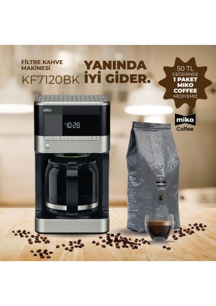 KF7120BK Filtre Kahve Makinesi + Paket Kahve fırsatları