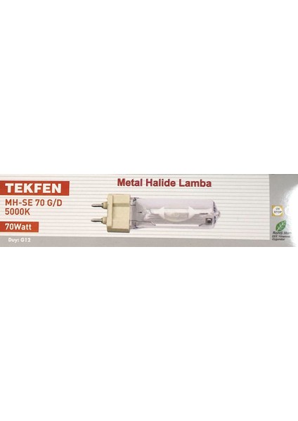 G12 70 W Metal Halide Lamba 5000K