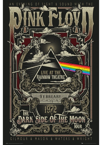 GB Eye Pink Floyd Rainbow Theatre  Maxi Poster