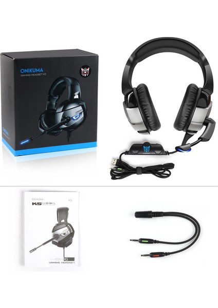 K5 Gaming Kulaklık Siyah/Gri PC/PS4/XBOX indirimleri
