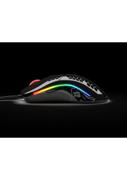 Model O- Kablolu Parlak Siyah Orta/Küçük El RGB Oyuncu Mouse GOM-GBLACK