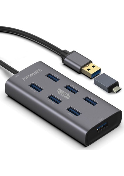 Ezhub-7 Type-C Çoklayıcı Hub 7 adet USB 3.0 Yüksek Hızlı 5Gbps Veri