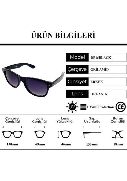 DP16BLACK Erkek Güneş Gözlüğü modelleri