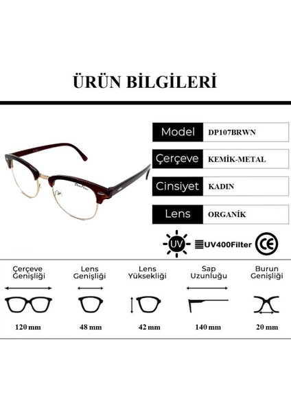DP107BRWN Kadın Güneş Gözlüğü