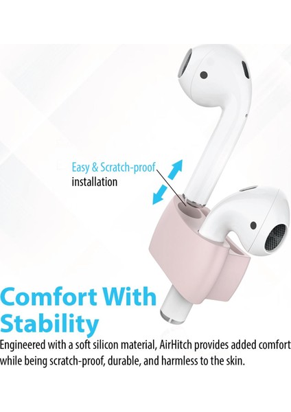 Airhitch AirPods Kulaklık Tutucu Aparat Saat Kayışına Takılabilir Silikon